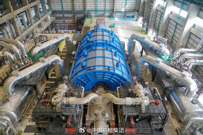 防城港核電站4號機組非核沖轉成功